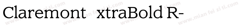ClaremontExtraBold R字体转换